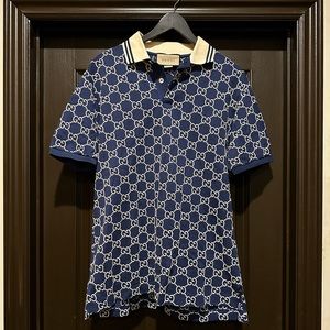 Dark blue Gucci Polo